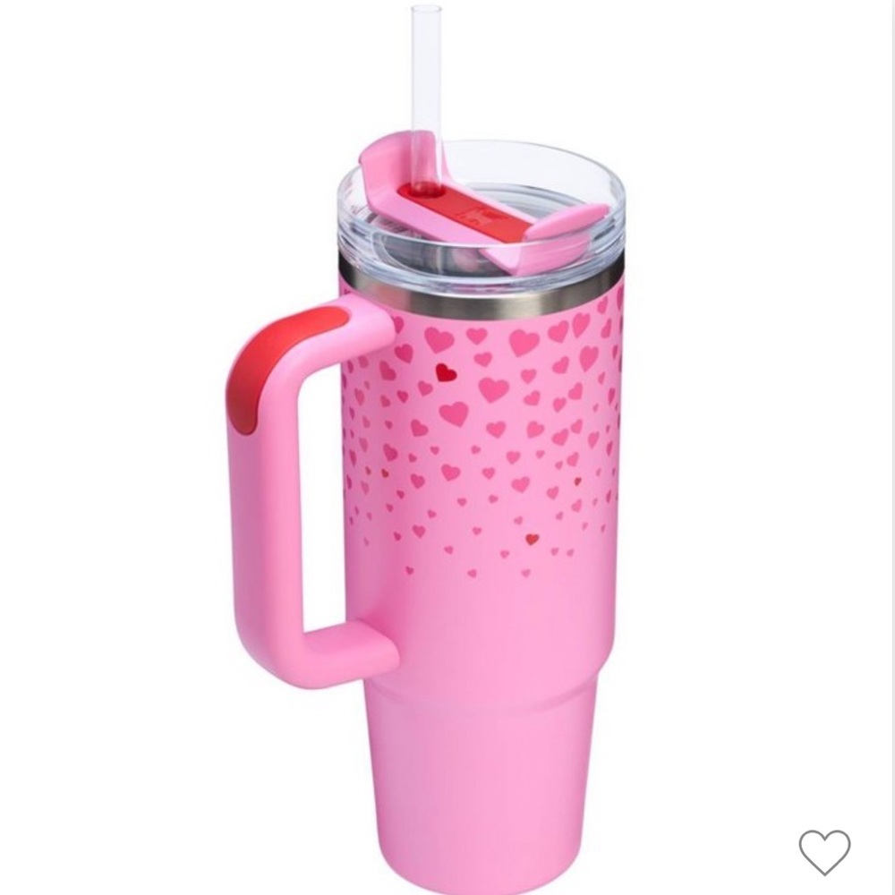 NWT Stanley 30 oz Stainless Steel H2.0 Flowstate Quencher Tumbler Sweet Hearts - Picture 2 of 5